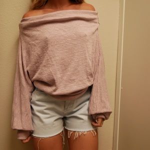 Free people off the shoulder sweater